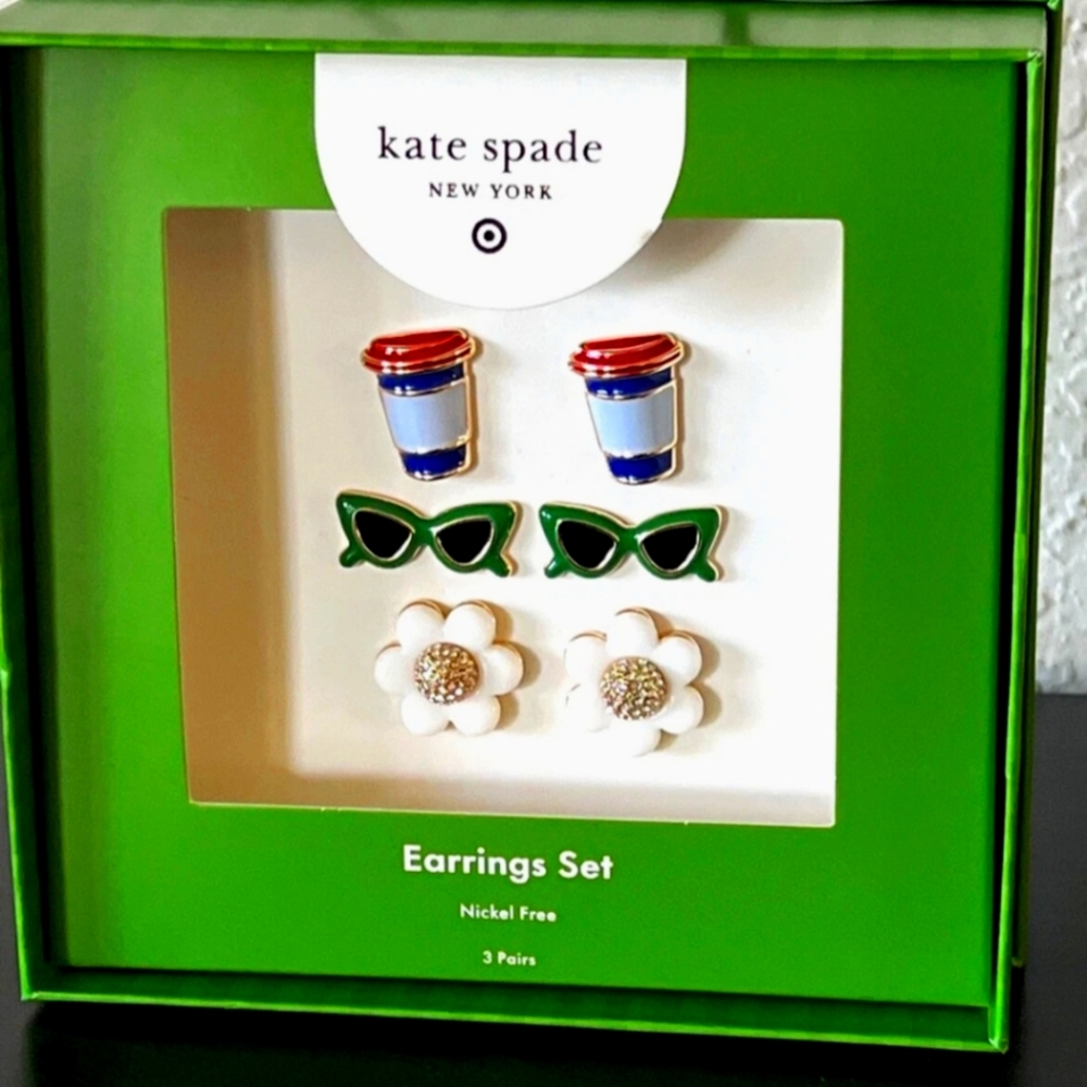 Kate Spade New York x Target Set Of 3 Stud Earrings